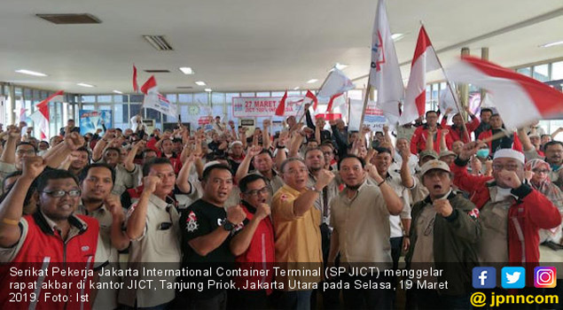 Jelang Kontrak Hutchison Berakhir, Serikat Pekerja JICT Gelar Rapat Akbar