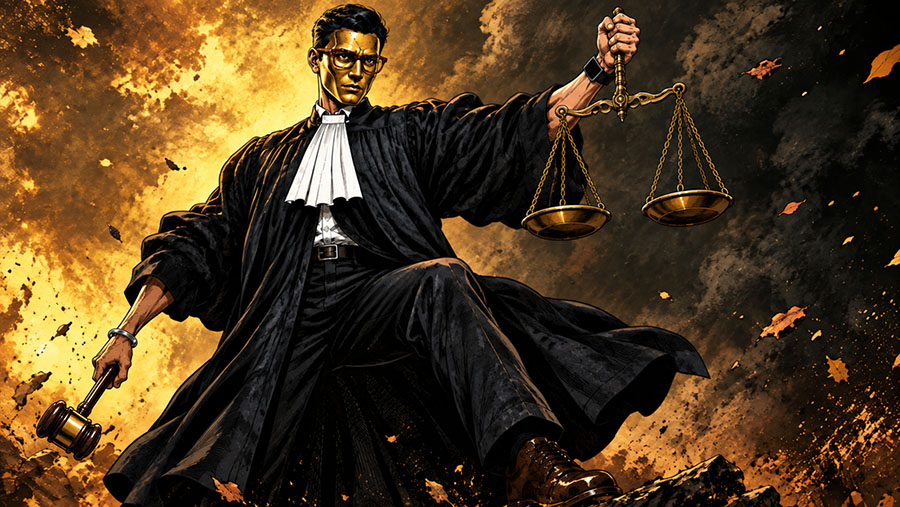 Advokat Berdiri di Gerbang Judicial Activism_art pics